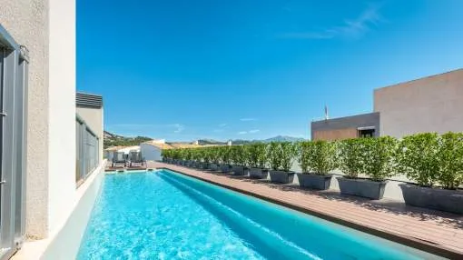 Duplex penthouse with communal swimming pool for rent in Port Andratx Duplex penthouse with communal swimming pool for rent in Port Andratx